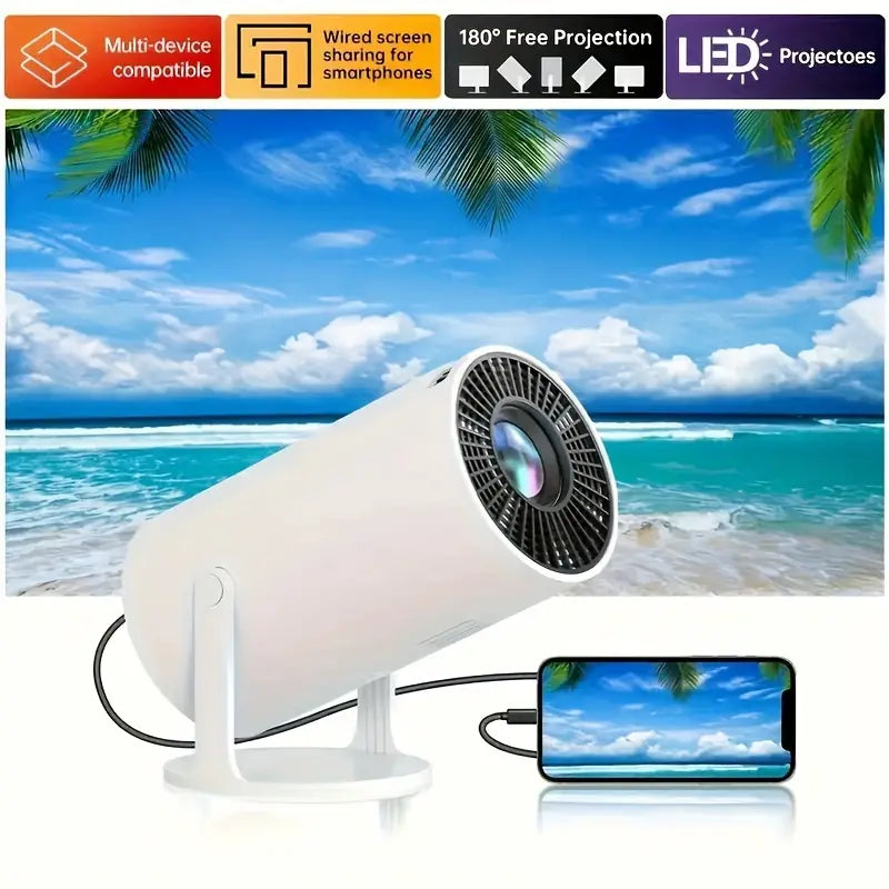 Mini Projector 4K 3000 Lumens