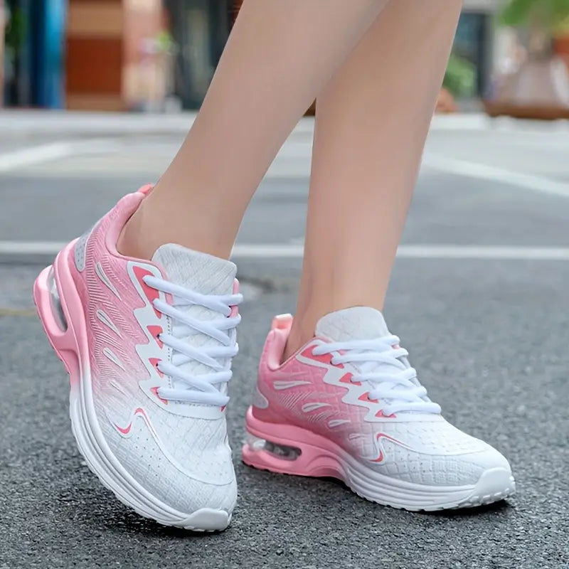 Women's Breathable Fabric Sneaker with Air Cushion,